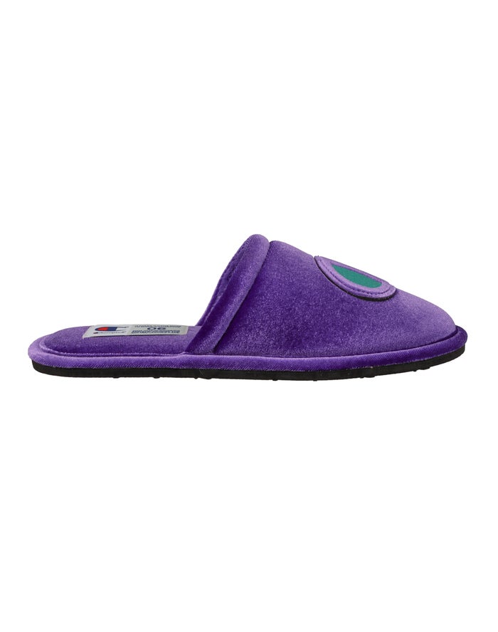 Champion Sleepover Velvet Slippers Dames - Paars - Belgie 2849UHJQZ